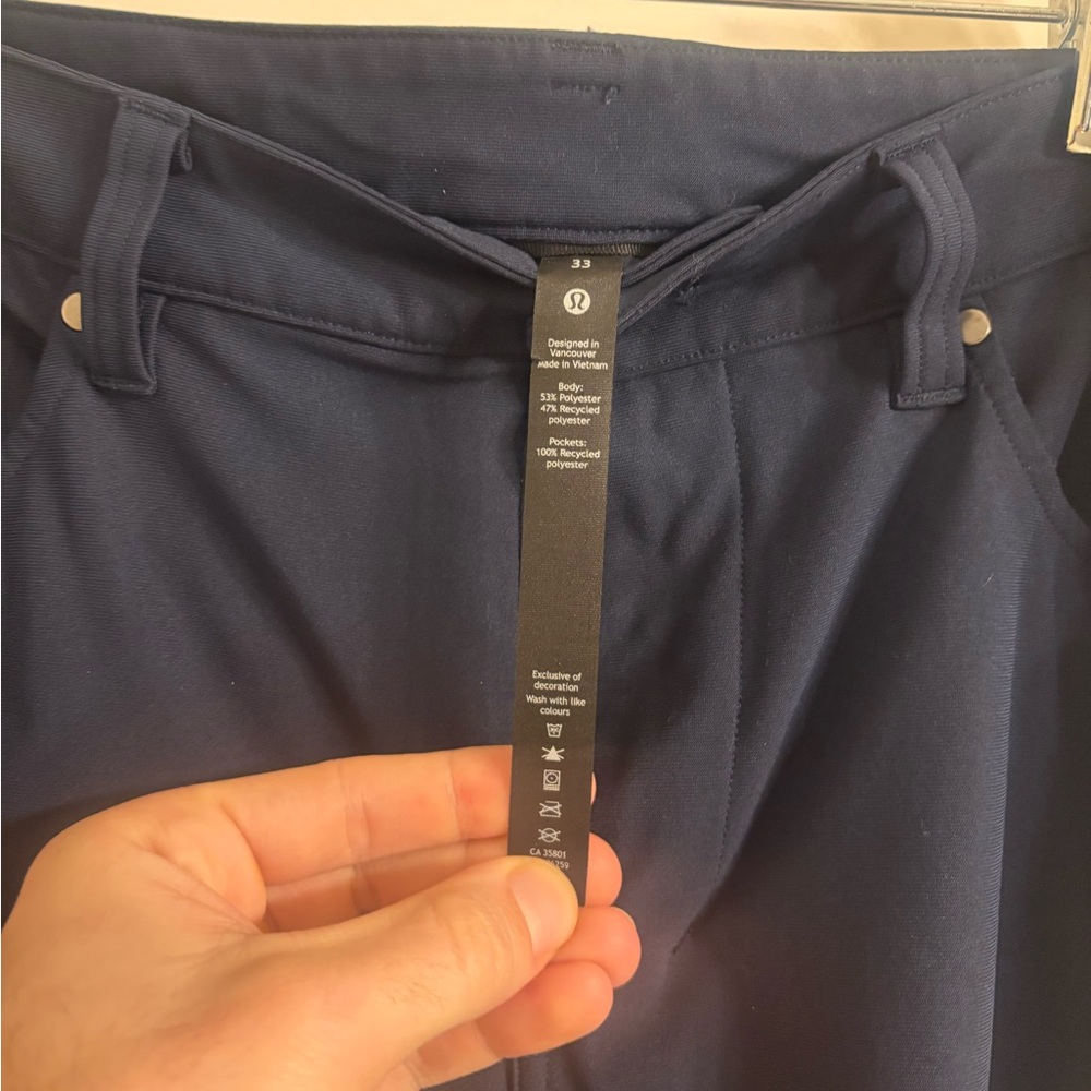 Lululemon ABC Slim Fit Pant 33/32 Navy